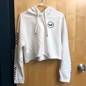 Cropped Hollister pullover hoodie